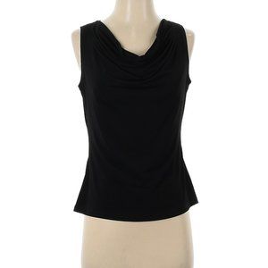 Calvin Klein Drape Neck Matte Jersey Shell, L, NWT